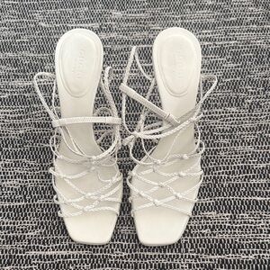 Gucci Women's Cream Strappy Sandals